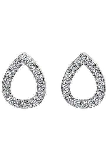 Buy Hot Diamonds Silver Tone Striking Teardrop Earrings from Next