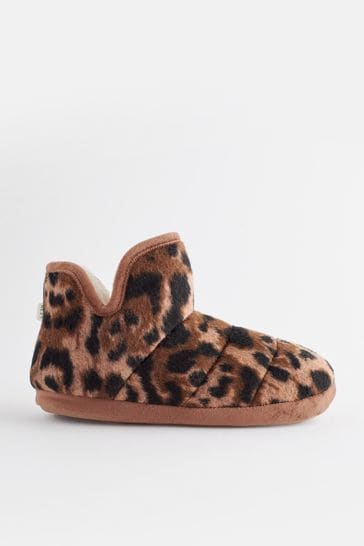 Next leopard slippers discount
