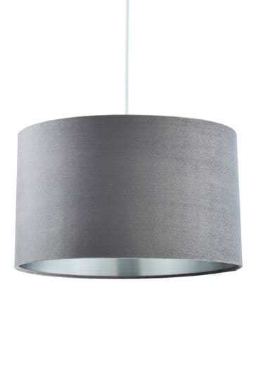 BHS Grey 40cm Velvet Shade