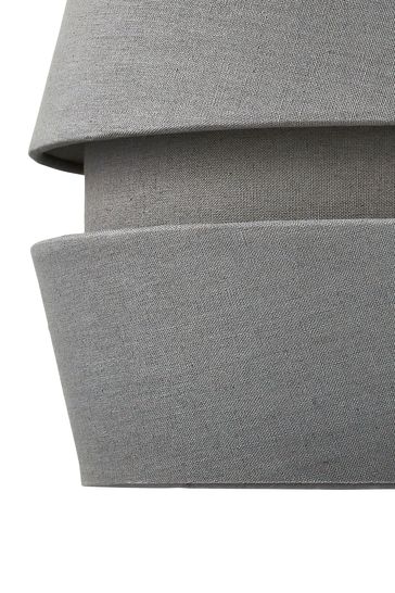 BHS Grey Three Layer Linen Shade