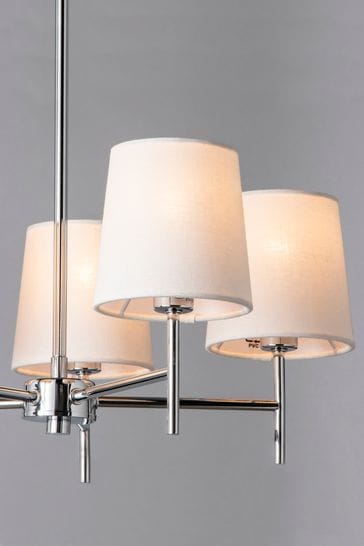 BHS Chrome Mira Semi Flush Ceiling Light