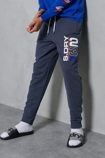 Superdry Blue Port And Starboard Joggers