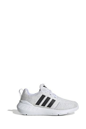 Adidas white outlet swift run trainers
