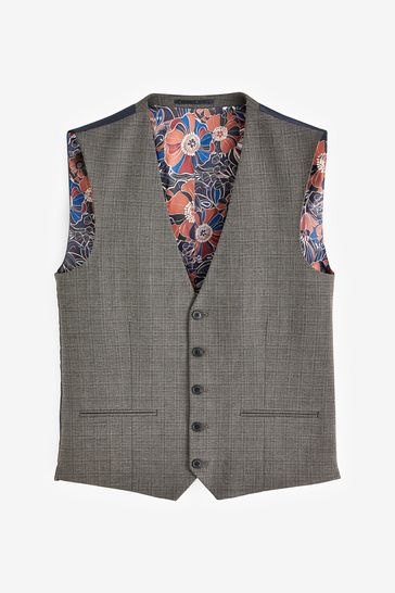 Buy Taupe Motion Flex Stretch Waistcoat from Next Luxembourg