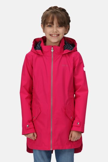Regatta Pink Talei Longline Waterproof Jacket