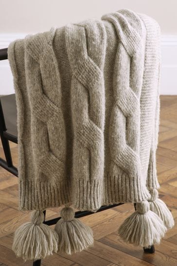 Grey cosy blanket sales