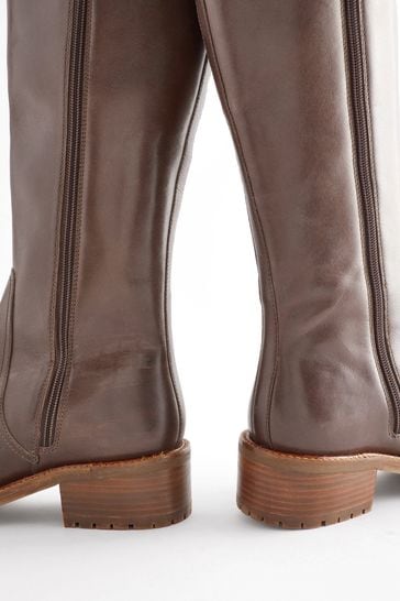 Ladies chocolate brown boots top