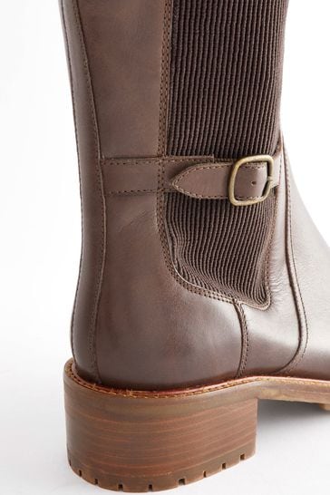 Buy Chocolate Brown Regular Wide Fit Forever Comfort Chelsea Knee