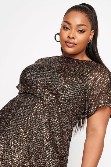 Sequin peplum store