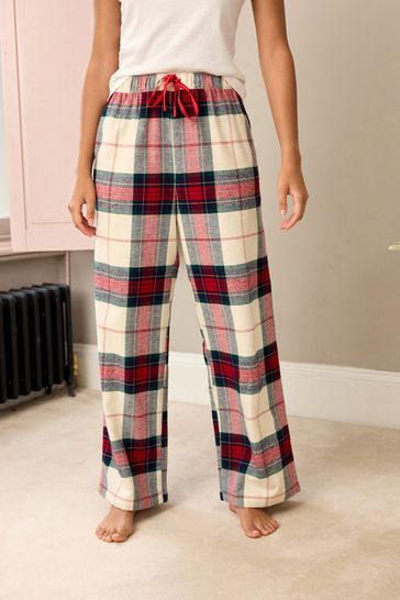 Red checked pj bottoms store