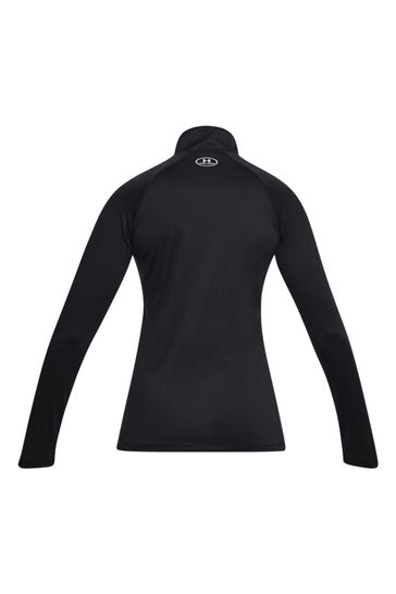 Under armour black half zip hot sale