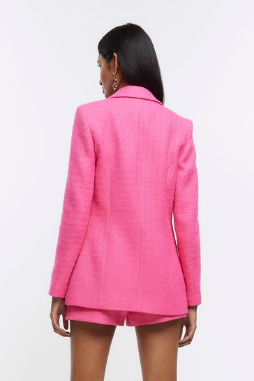 Pink blazer sales river island