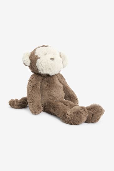 Buy Brown Monkey Plush Baby Toy from Next Luxembourg