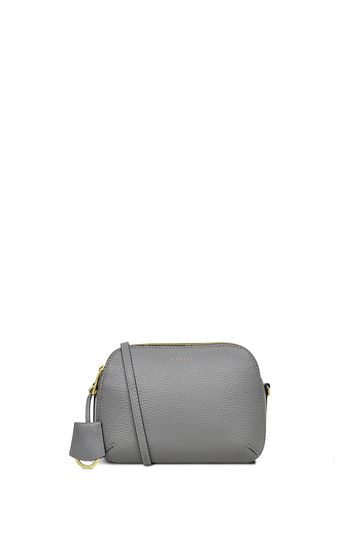 Grey Radley London Dukes Place Medium Zip Top Cross Body Bag