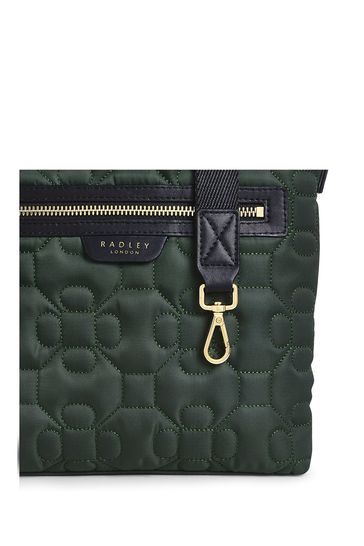 Buy Radley London Green Finsbury Park Flower Quilt Small Ziptop