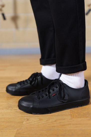 Buy Kickers Black Vegan Tovni Lacer Trainers from Next Saudi Arabia