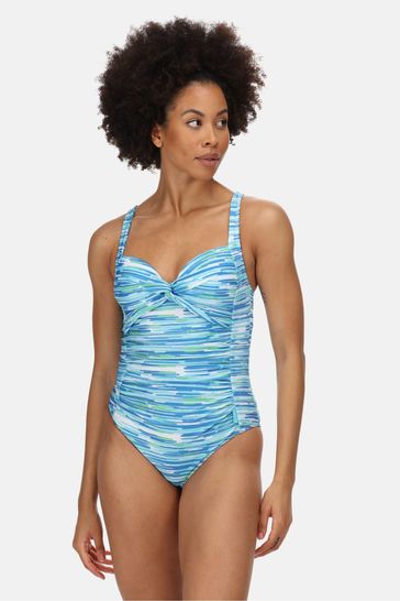 Regatta Blue Sakari Tummy Control Swimsuit