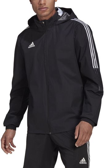 All black adidas best sale windbreaker