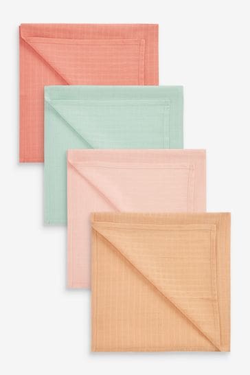 Buy 4 Pack Baby Muslin Cloths from the Next UK online shop
