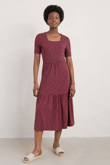 Philippa hem detail midi dress hotsell