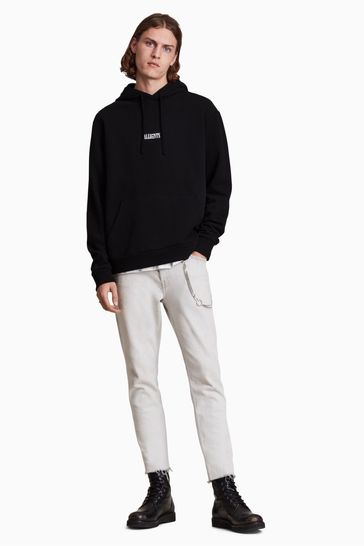 AllSaints Black Opposition Pullover Hoodie