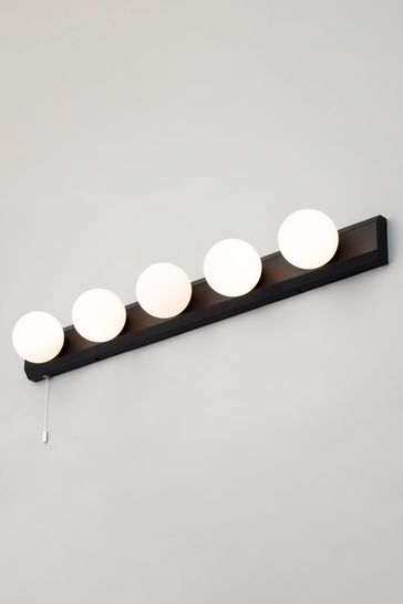 BHS Black BHS Ara Hollywood 5 Light Bathroom Wall Light