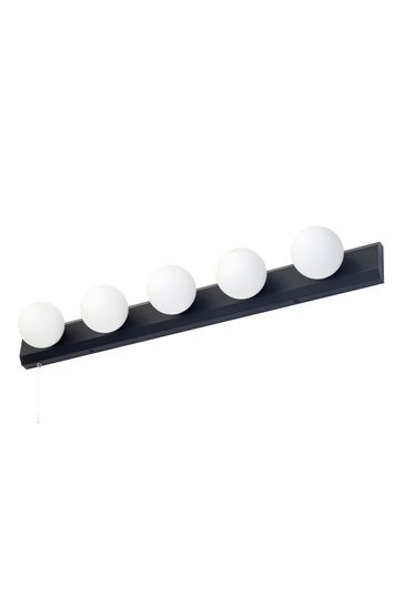 BHS Black BHS Ara Hollywood 5 Light Bathroom Wall Light