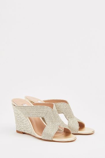Gold rope outlet wedges