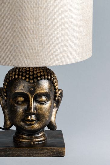 BHS Gold Buddha Table Lamp