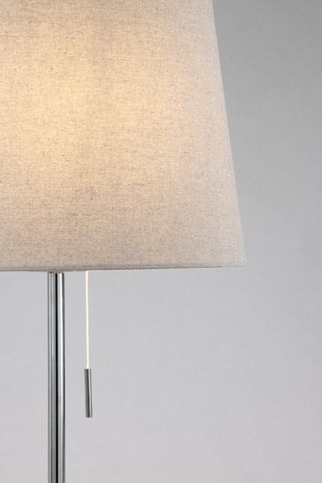 BHS Chrome Bryant Oval Table Lamp