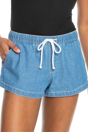 meisje procedure roltrap Buy Roxy Womens Blue Denim Shorts from Next Netherlands