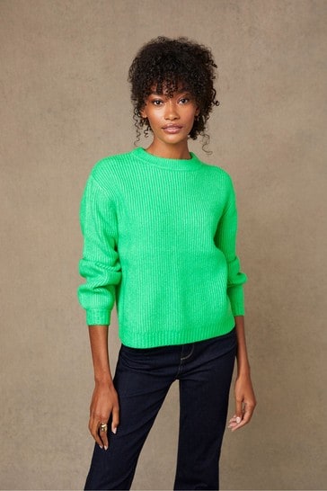 Velvet green top sweater