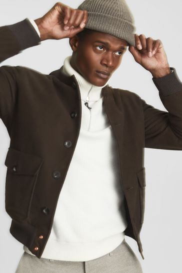 Private cheap white bomber