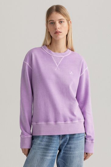 GANT Womens Purple Sunfaded Sweatshirt