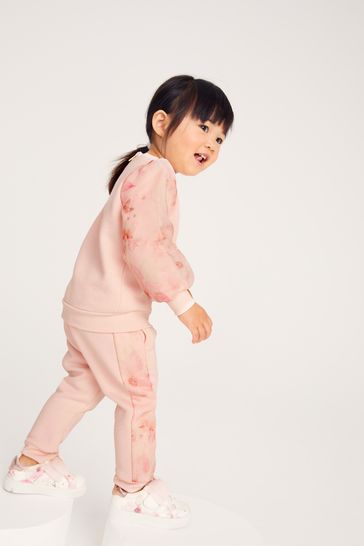 Baker by Ted Baker Pink Organza Sweater And Jogger Set