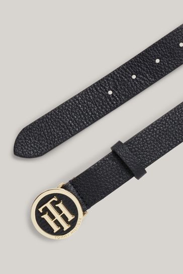 Round buckle belt tommy hilfiger discount