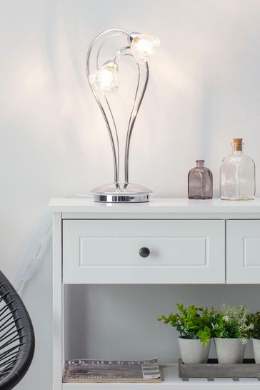 BHS Silver Marianne Table Lamp