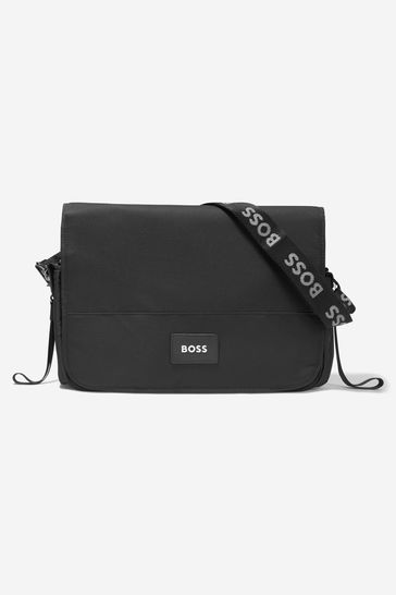 Baby Unisex Changing Bag With Mat And Bottle Holder in Black
