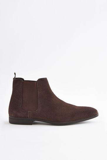 Real suede chelsea sale boots