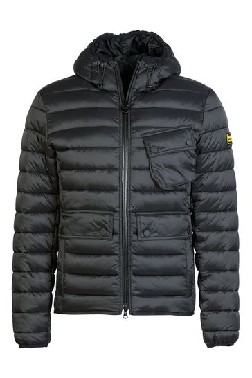 Barbour foreshore baffle quilted hooded coat new arrivals
