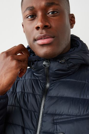 Barbour international ouston hooded padded jacket online