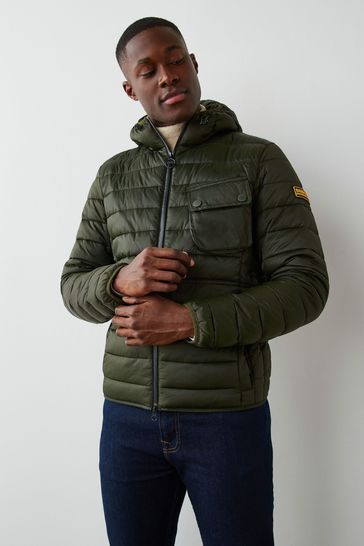 Barbour ouston jacket green discount