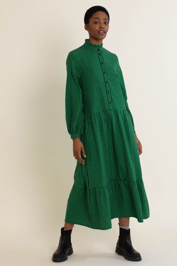 Buy Albaray Green Gingham Dress from ...