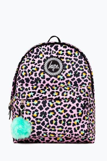 Hype. Pink Disco Leopard Backpack