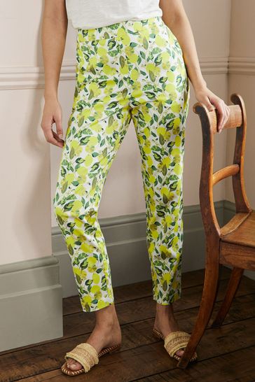 Boden Yellow Pull On Trousers