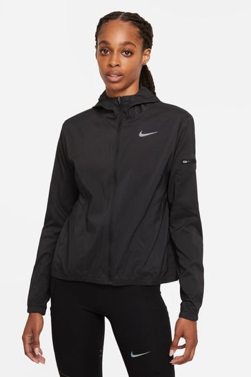 Nike Black Impossibly Light Hooded Running Jacket