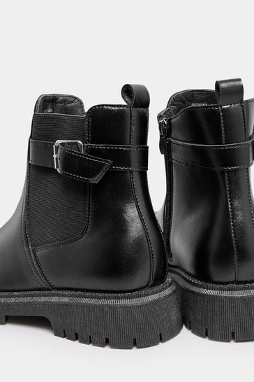 Chunky boots outlet with buckles