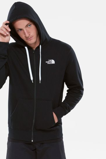 The North Face Open Gate Zip Through Black Hoodie