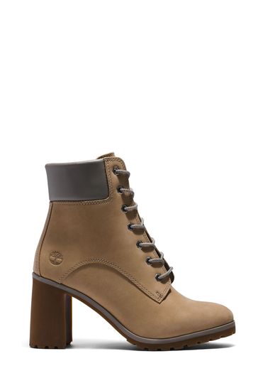 Timberland Brown Allington Heeled Lace Up Boots