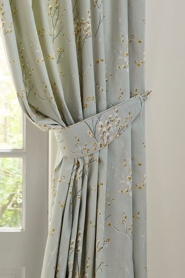 Sage Green Sage Green Pussy Willow Set of 2 Curtain Tie Backs